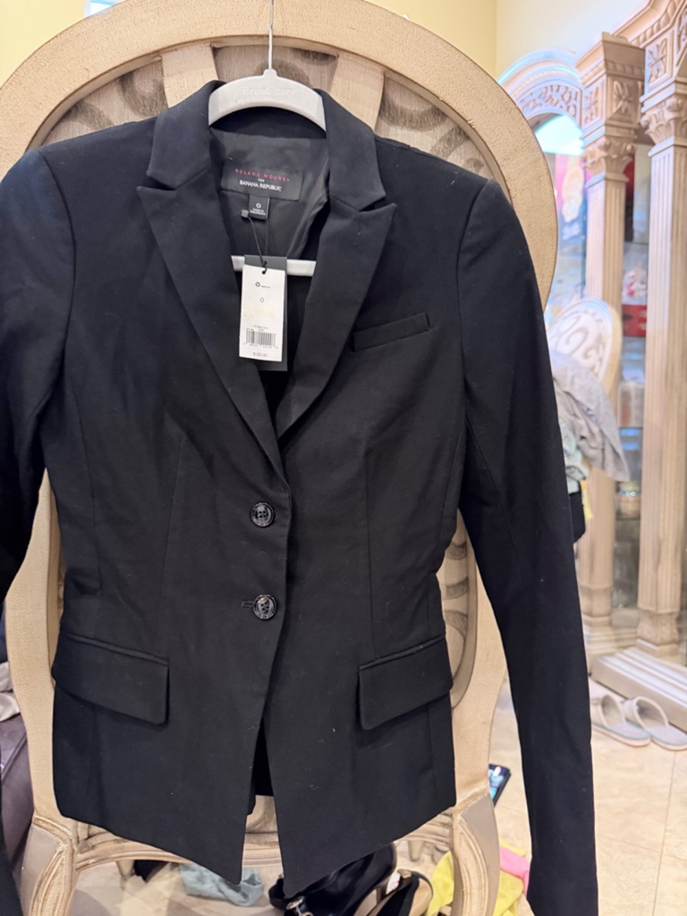 Banana Republic Black Women's Tailored Two-Button Blazer